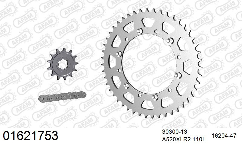 Zestaw napędowy AFAM do KAWASAKI KDX 200 E1,E2,E3,E4,E5,E6