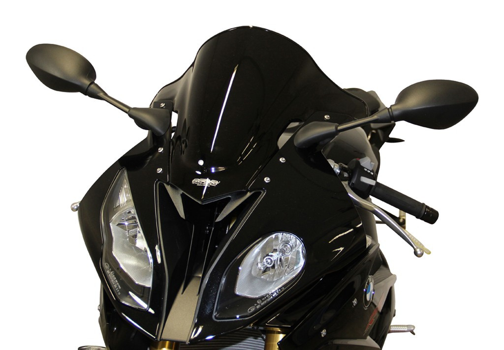 Szyba motocyklowa MRA BMW S1000 RR /HP4 RACE K10 2015-2018, forma R, przyciemniana