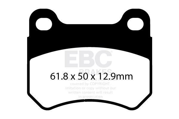 EBC Klocki kartingowe FA562 (1 kpl. na tarczę)
