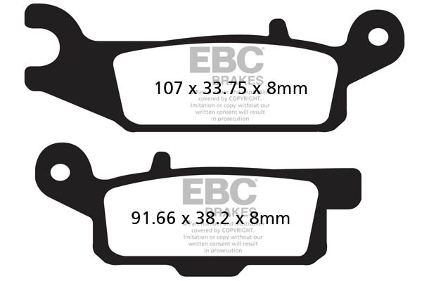 EBC Brakes Klocki hamulcowe EBC FA444TT (kpl. na 1 tarcze)