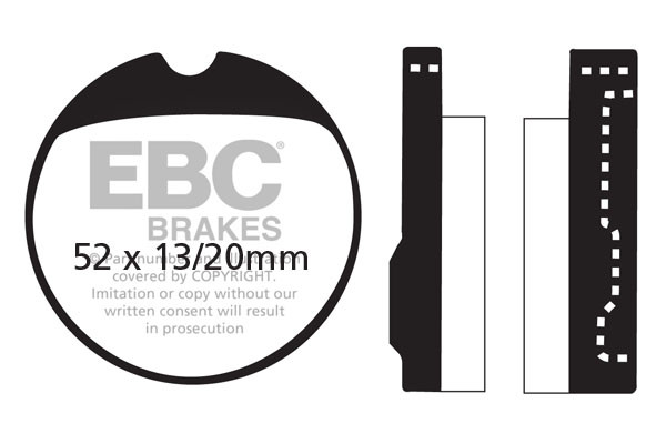 EBC Brakes Klocki hamulcowe EBC FA013 (kpl. na 1 tarcze)