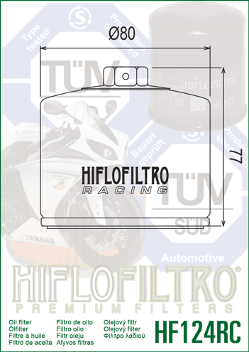 FILTR OLEJU HIFLO HF124RC KAWASAKI ZX 1000 H2/H2R NINJA (15-17)