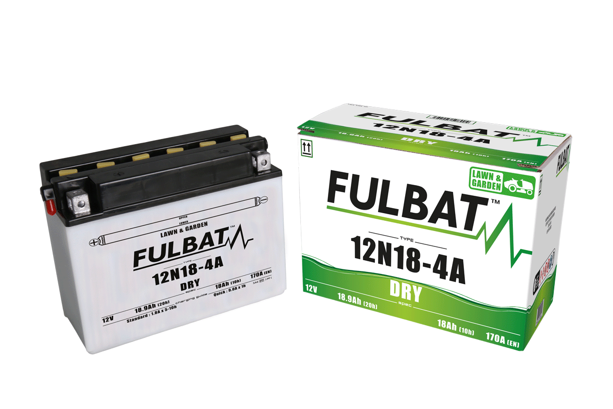Akumulator FULBAT LAWN&GARDEN 12N18-4A (suchy, obsługowy)