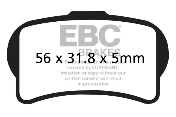 EBC Brakes Klocki hamulcowe EBC FA644TT (kpl. na 1 tarcze)