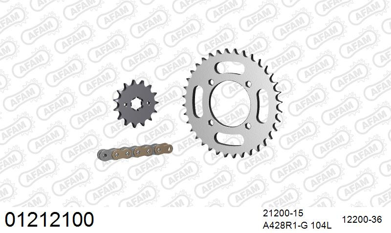 Zestaw napędowy AFAM do YAMAHA T 115 Crypton