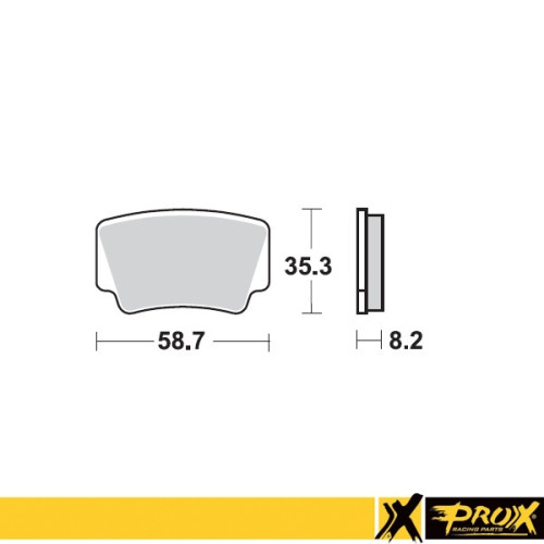 ProX Klocki Hamulcowe Tylne KTM450/505/525SX-XC ATV '08-11 (odpowiednik EBC FA463) - BOX 10 szt