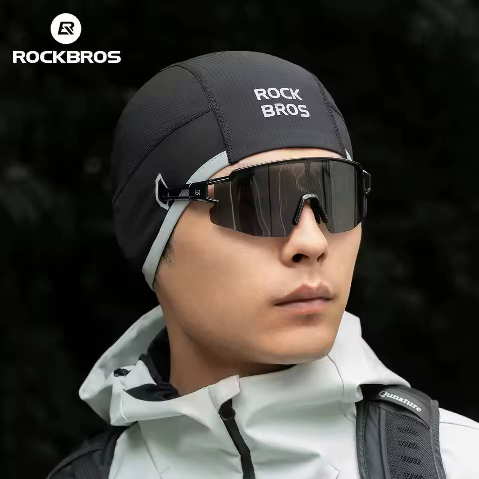 Czapka rowerowa do biegania sportowa pod kask ROCKBROS 18250007001 Termoaktywna
