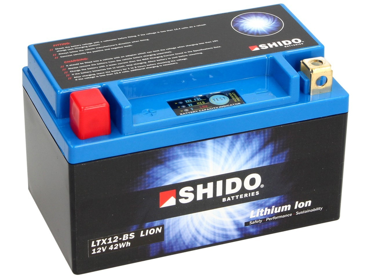SHIDO Akumulator Litowo Jonowy LTX12-BS 12V 4Ah 240A