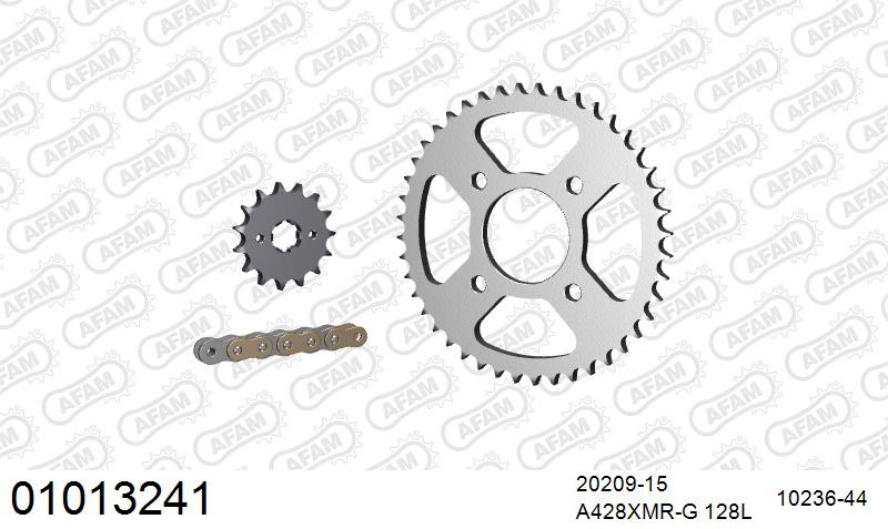 Zestaw napędowy AFAM do HONDA CBR 125 R C,D,E,F,G, CBR 125 RW B