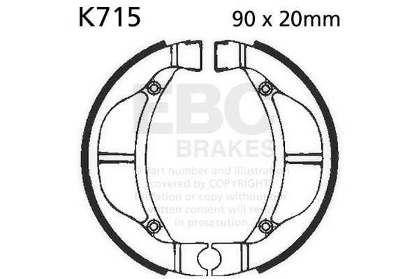EBC Brakes Szczęki hamulcowe EBC K715 (1 kpl.)