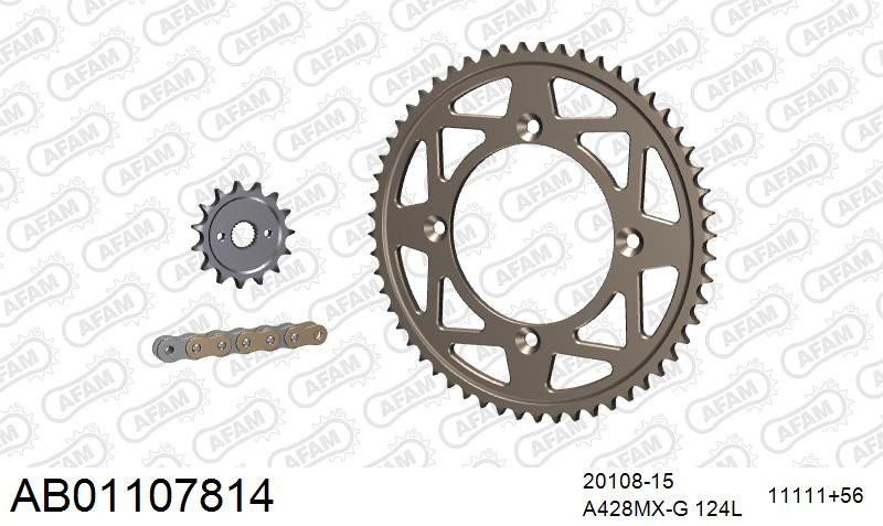 Zestaw napędowy AFAM do HONDA CR 85 RB 3,4