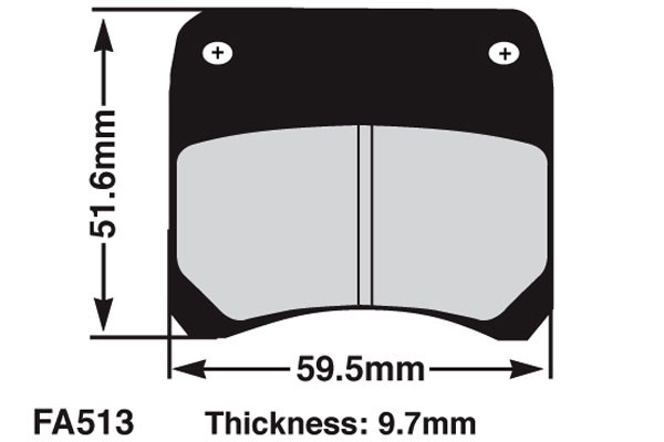 EBC Brakes EBC Klocki kartingowe FA513 (1 kpl. na tarczę)