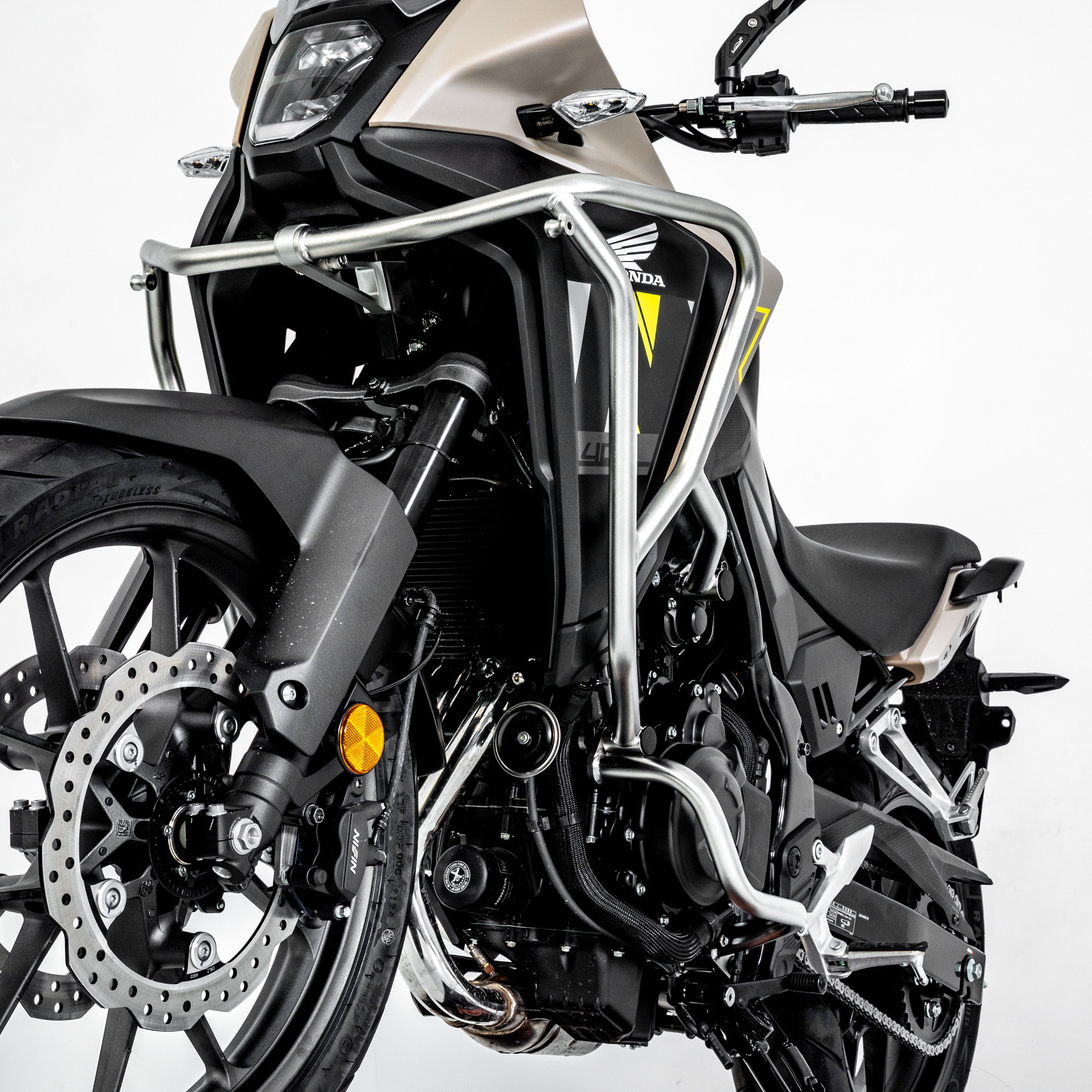 LOBOO Gmole do HONDA NX400 (2024-) HONDA NX500 (2024-) srebrne