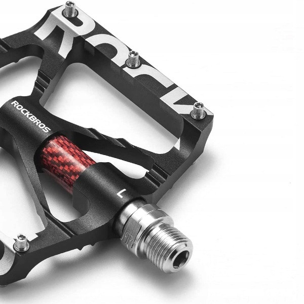 Pedały rowerowe aluminiowe z pinami czarne Rockbros K307T