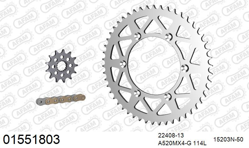 Zestaw napędowy AFAM do SUZUKI RM-Z 450 L5,L6,L7,L8,L9,M0,M1,M2,M3,M4,M5,M6