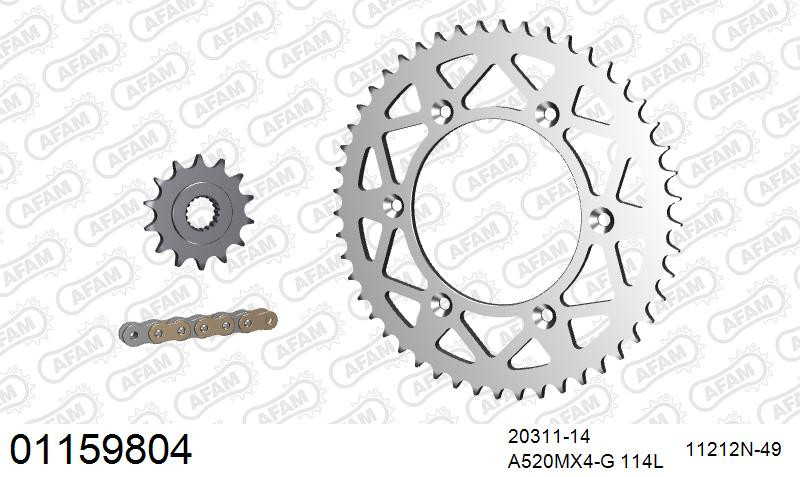 Zestaw napędowy AFAM do HONDA CR 500 R N,P,R,S,T,V,W,X,Y,1