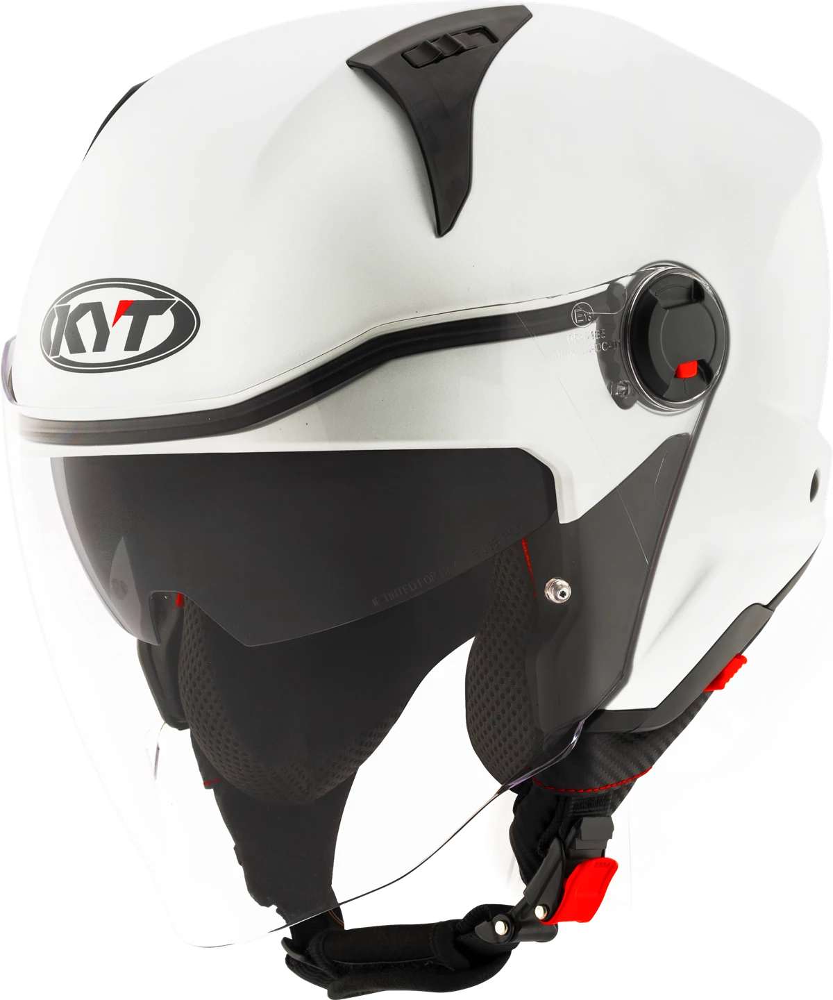 Kask motocyklowy KYT D-CITY KRYSTALICZNY BIAŁY MATT E06