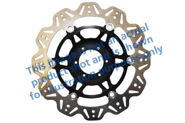 Tarcza hamulcowa motocyklowa EBC VR1137BLK VEE, czarna
