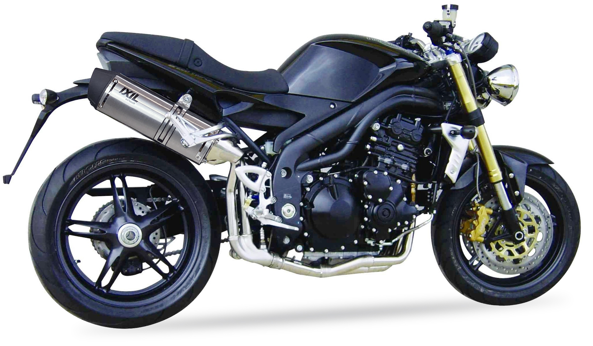 Tłumik lewy IXIL TRIUMPH ST1050 SPEED TRIPLE 07-10 typ SOVE (waga: 3000g, długość: 423 mm.)