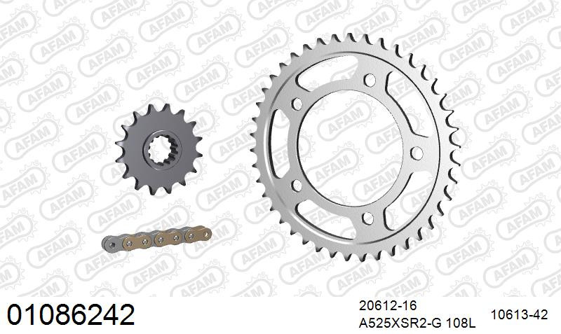 Zestaw napędowy AFAM do HONDA CBR 900 X, CBR 900 RR Fireblade SC28 T,V, CBR 900 RR Fireblade SC33 T,V,W,X