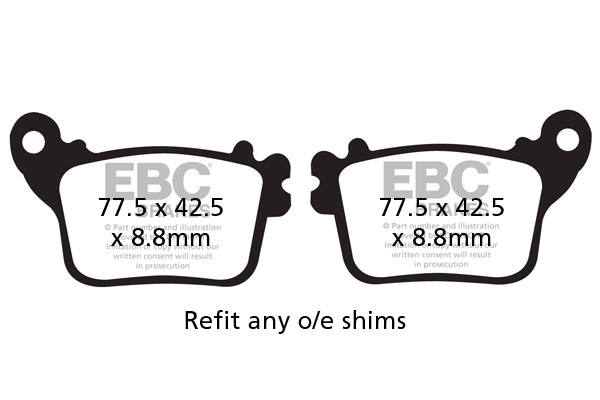 EBC Brakes Klocki hamulcowe EBC FA436 (kpl. na 1 tarcze)