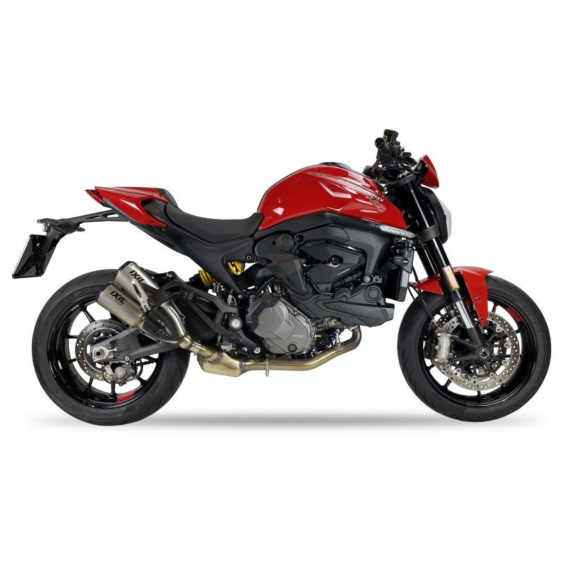 Tłumik IXIL DUCATI M 937 MONSTER 21-22 typ 2RC (waga: 800 x2g, długość: 230 mm., materiał: Inox AISI304, kolor: Bright resin) SL
