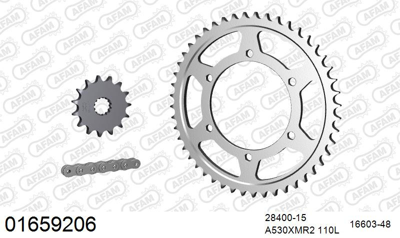 Zestaw napędowy AFAM do KAWASAKI ZZR 500 C1,C2,C3