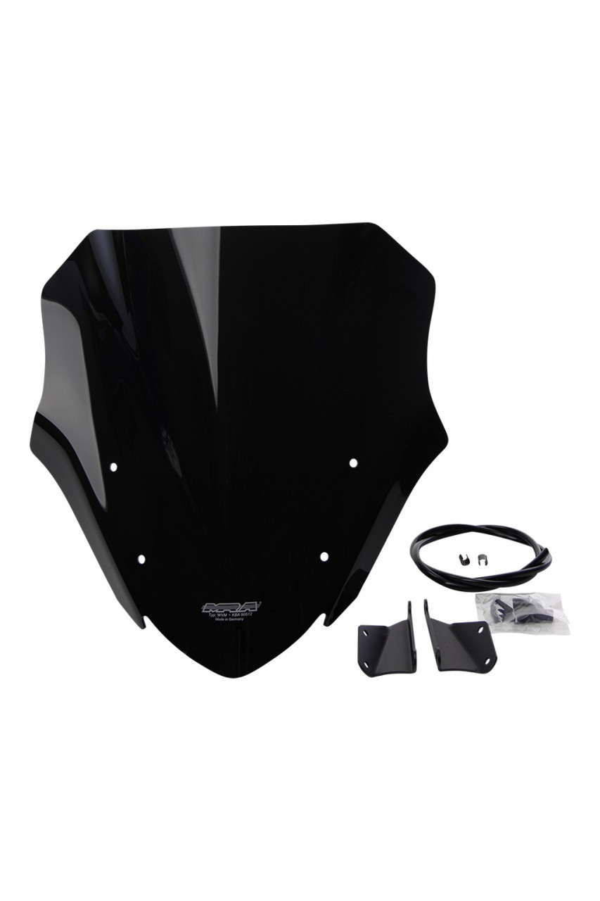 Szyba motocyklowa MRA KAWASAKI Z 650 ER650H , ER650HA2 2017-2019, forma NRN, czarna