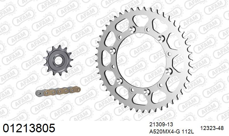 Zestaw napędowy AFAM do YAMAHA YZ 125 T,V,W,X,Y,Z,A,B,D,E,F,G,H,J,K,L,M