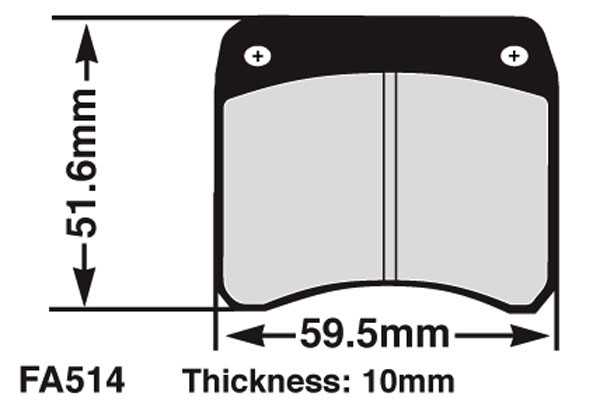 EBC Brakes EBC Klocki kartingowe FA514 (1 kpl. na tarczę)