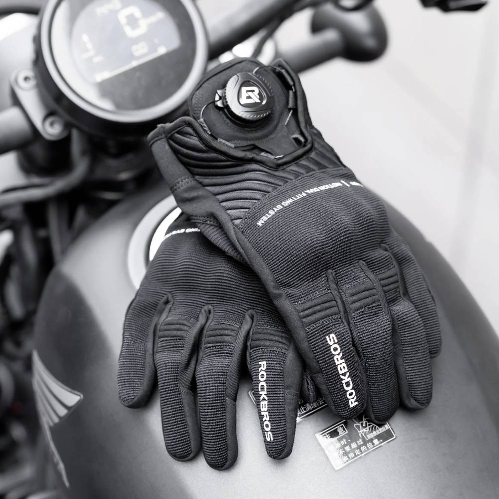 Rękawice motocyklowe ROCKBROS system dopasowania typu BOA