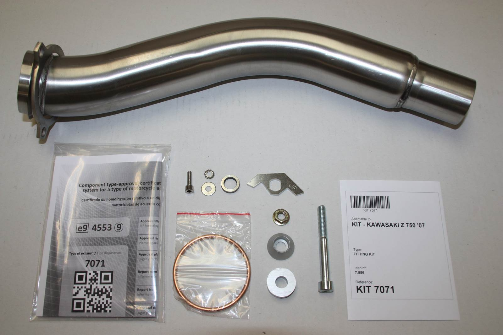 Tłumik IXIL KAWASAKI Z 750 S - R 07-12 (ZR750L ZR750M) typ SOVE (waga: 3000g, długość: 423 mm., materiał: Inox AISI304, kolor: B