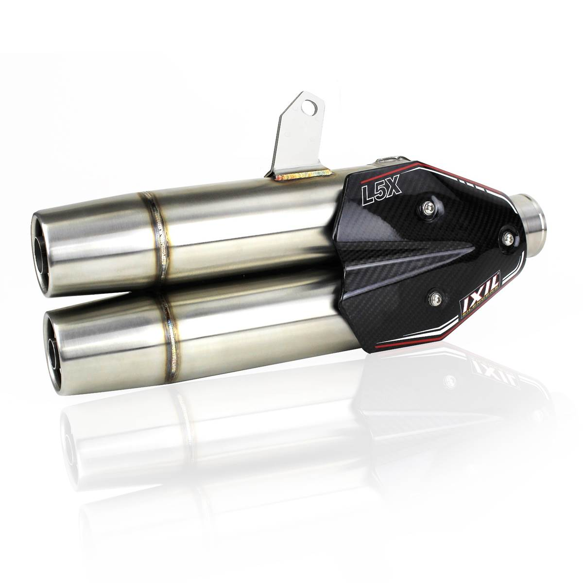 Tłumik IXIL KYMCO XCITING 400 (D6) typ L5X (waga: 3000g, długość: 430 mm., materiał: Inox AISI304, kolor: Matt polished) SLIP ON