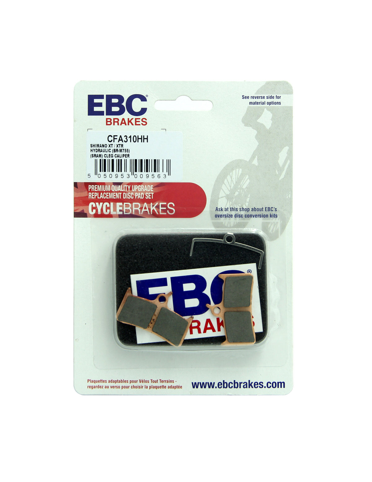 CFA310HH - Klocki hamulcowe rowerowe (spiekane) EBC Brakes