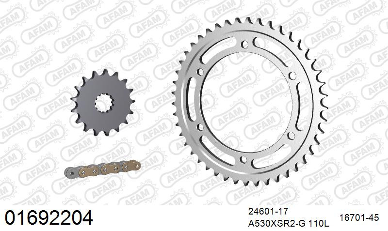 Zestaw napędowy AFAM do KAWASAKI ZZR 1100 D1,D2,D3