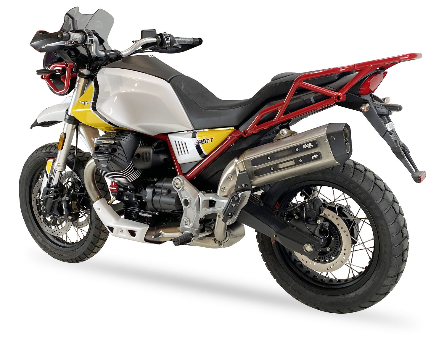 Tłumik IXIL MOTO GUZZI V85 TT typ MXT (waga: 4920g, długość: 540 mm., materiał: Inox AISI304, kolor: Black painted) SLIP ON - ME