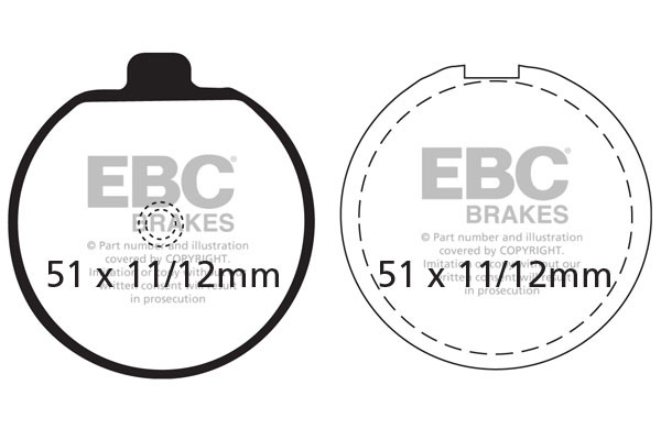 EBC Brakes Klocki hamulcowe EBC FA035 (kpl. na 1 tarcze)