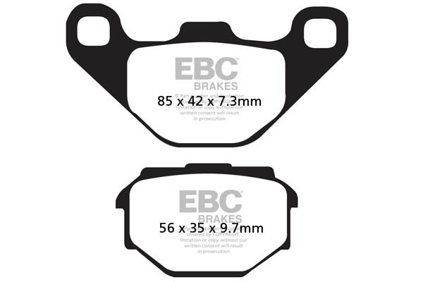 EBC Brakes Klocki hamulcowe EBC SFA173 skuterowe (kpl. na 1 tarcze)