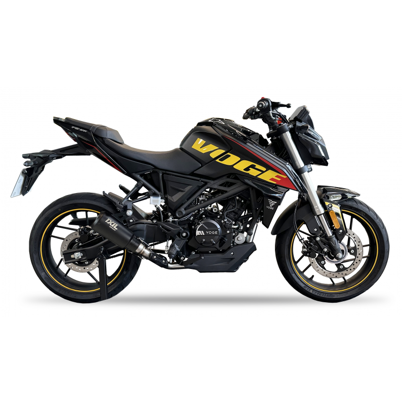 Tłumik IXIL VOGE 125 R (LX125-54) typ RB (waga: 900g, długość: 230 mm., materiał: Inox AISI304, kolor: Black painted) FULL SYSTE