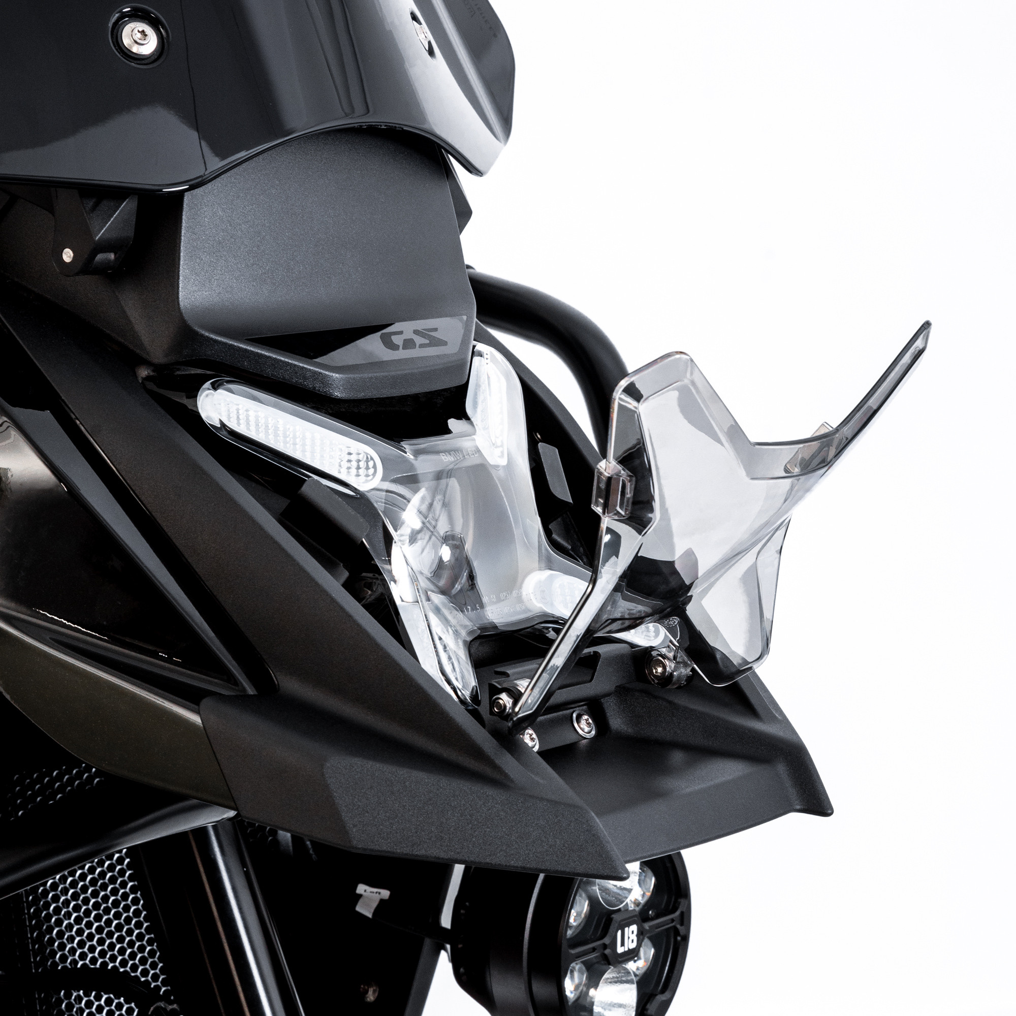 LOBOO Osłona przedniego reflektora do BMW R1300GS ADVENTURE (2024-), przyciemniana