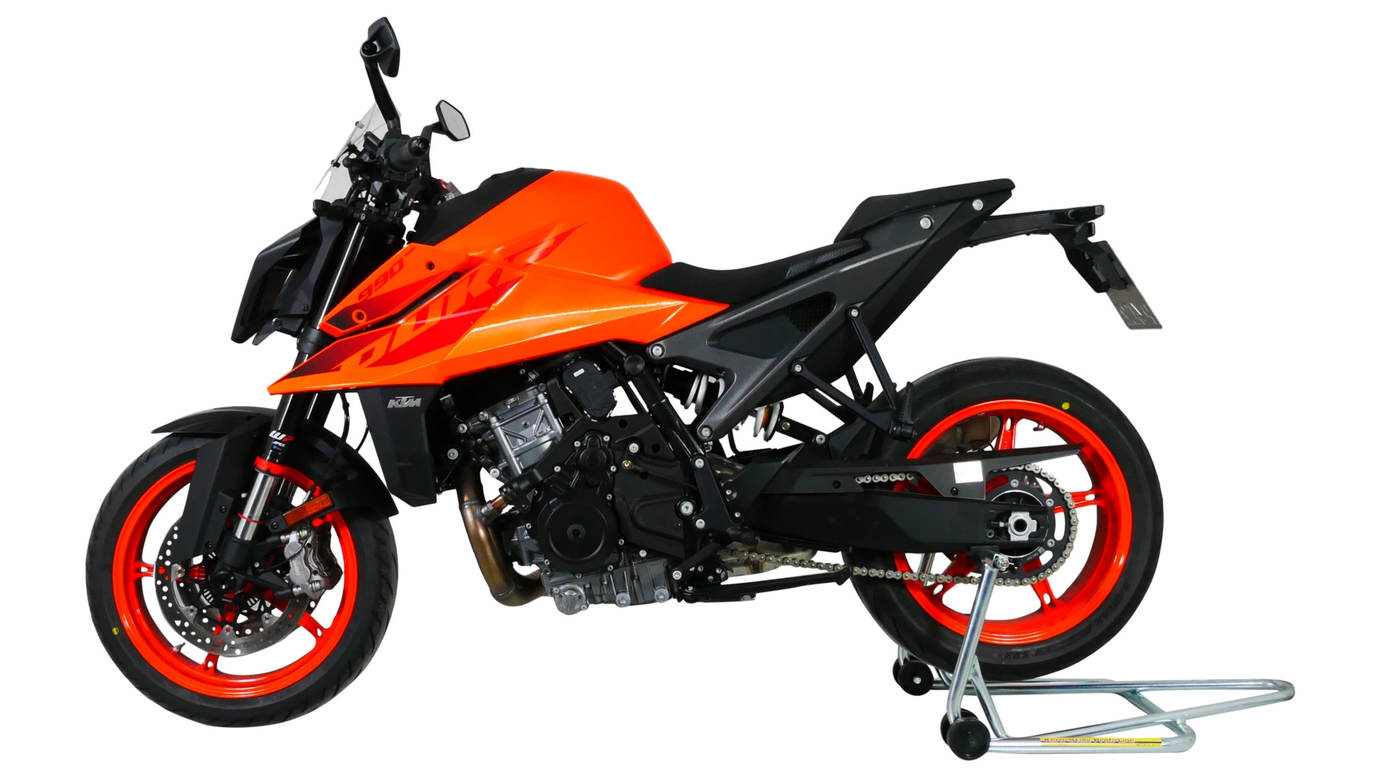 Szyba motocyklowa MRA KTM DUKE 990 2024-, forma NSPM, bezbarwna