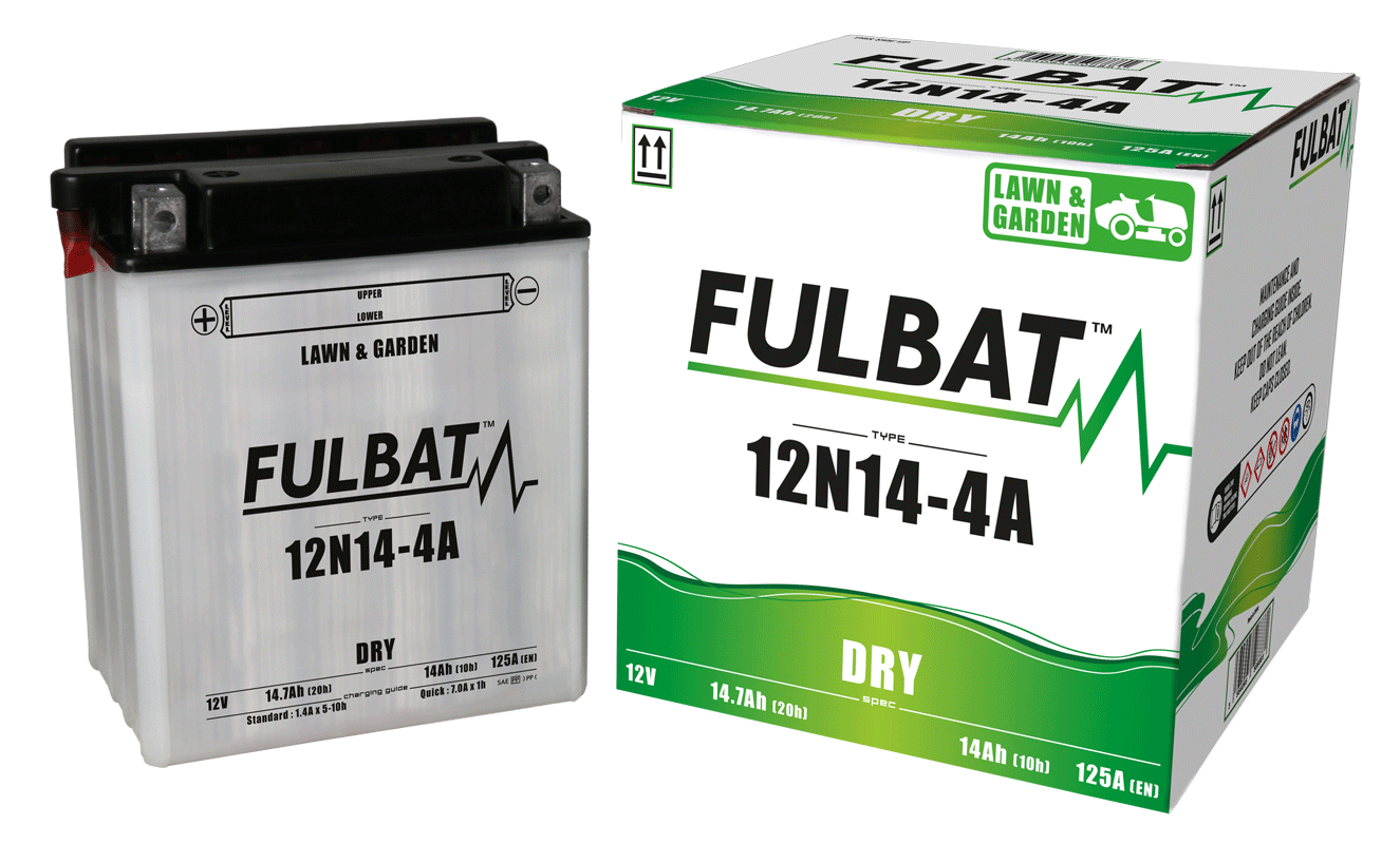 Akumulator FULBAT FUL DRY - 12N14-4A (suchy, obsługowy, kwas w zestawie)