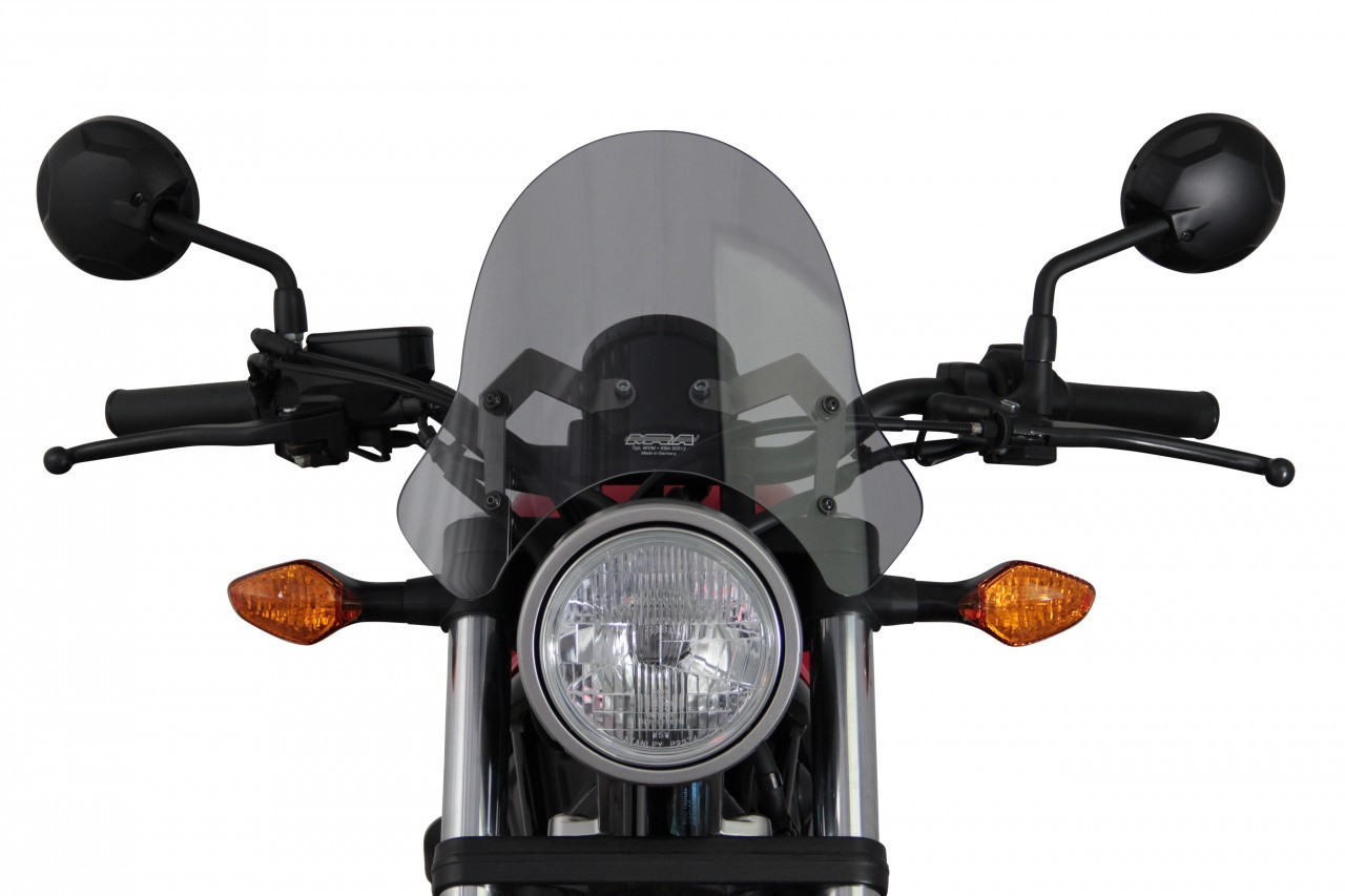 Szyba motocyklowa MRA HONDA CMX 500 REBEL 2017-2019, forma NSP, przyciemniana