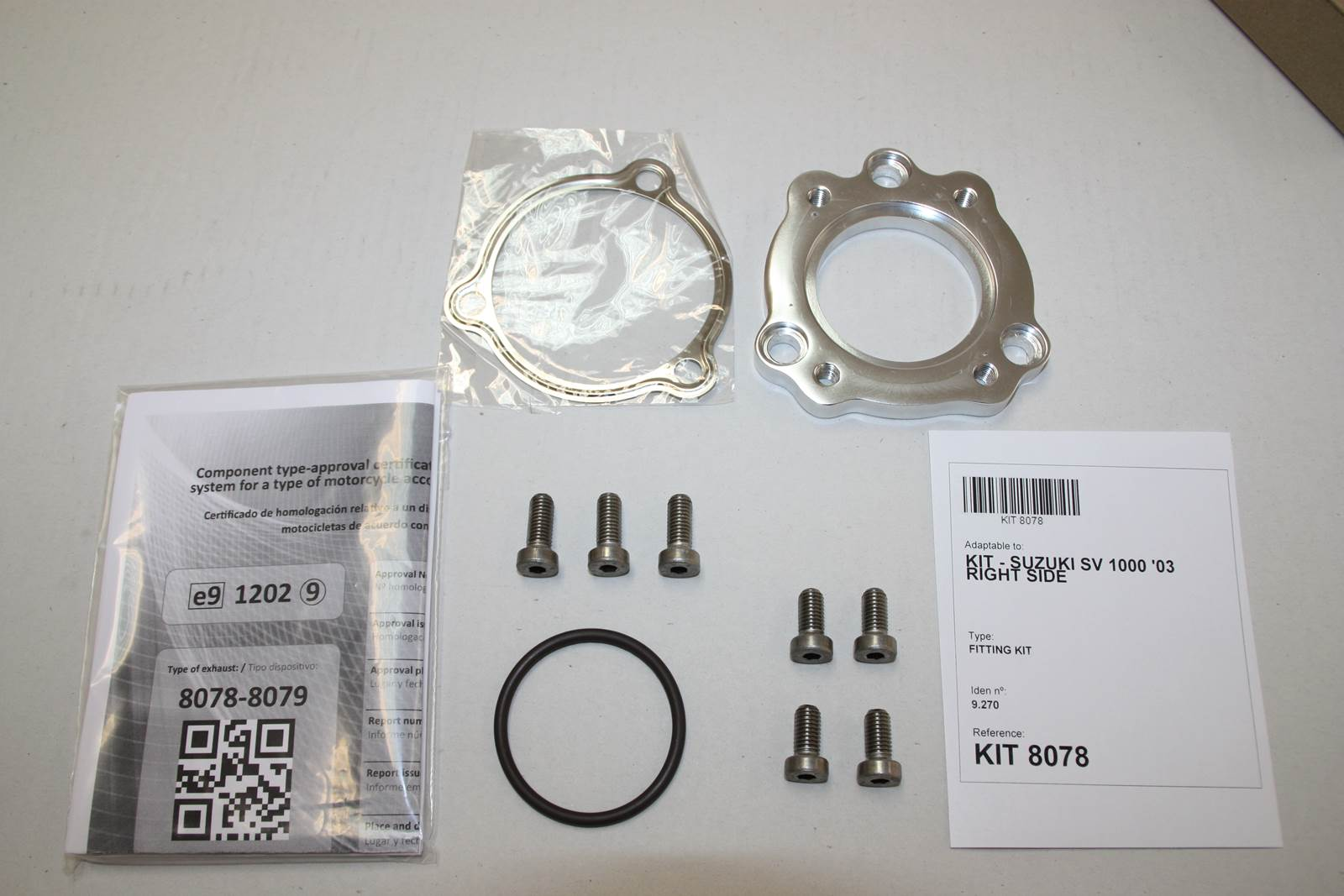 Tłumik prawy IXIL SUZUKI SV1000S - SV1000N 03-05 (BX) typ SOVE (waga: 3000g, długość: 423 mm.)