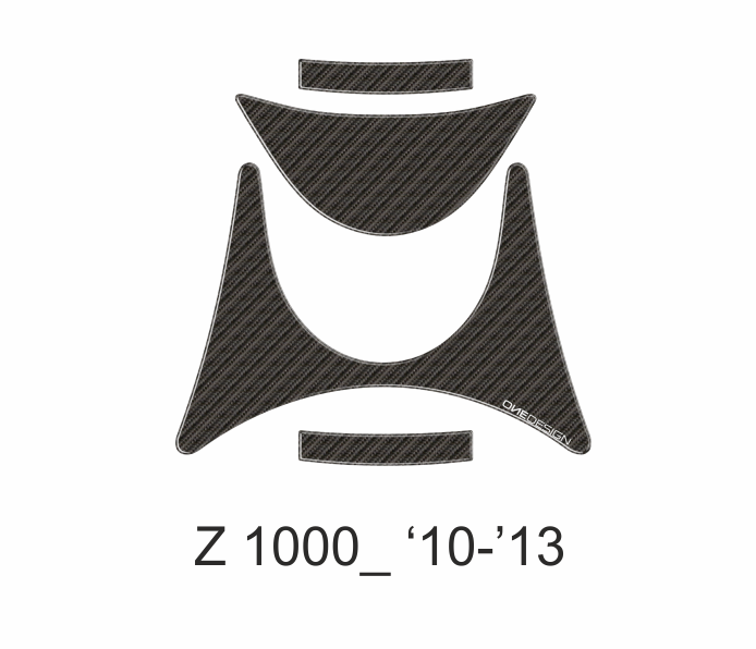 ONEDESIGN Naklejka na półkę kierownicy Z1000 2010-2013