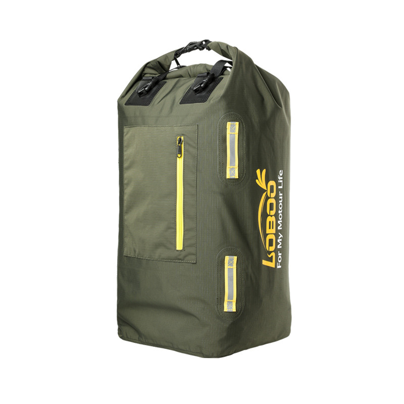 LOBOO Torba motocyklowa TPU Składana / rozszerzalna wodoodporna 30L zielona