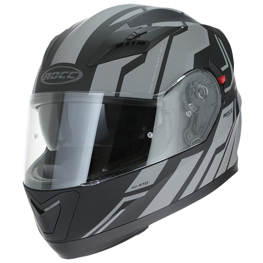 Kask motocyklowy ROCC 416 czarno-szary