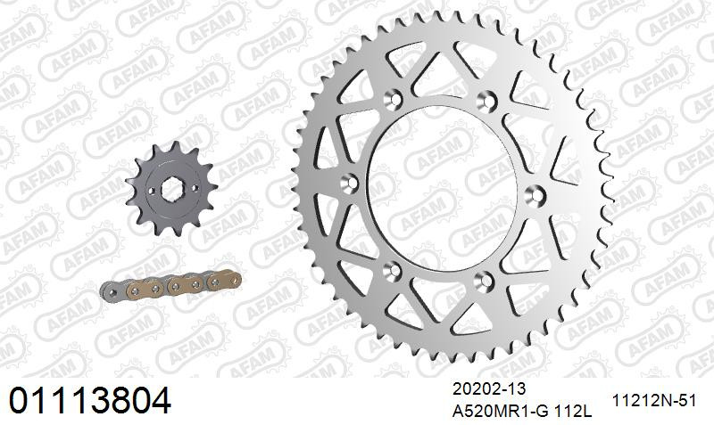 Zestaw napędowy AFAM do HONDA CR 125 R D