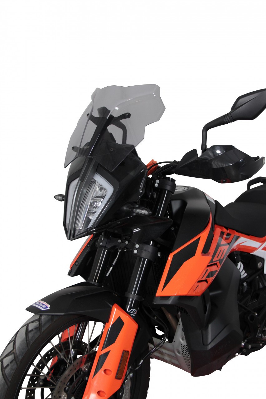 Szyba motocyklowa MRA KTM ADVENTURE 890 R 2018-2022, forma SPN, przyciemniana
