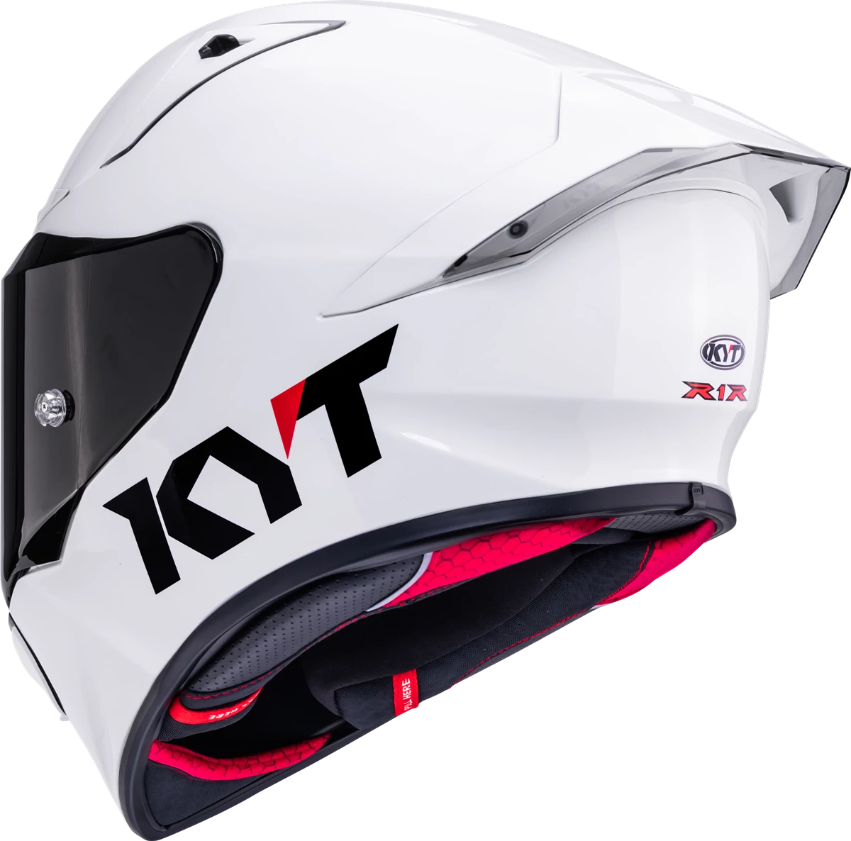 Kask motocyklowy KYT R1R BIAŁY E06
